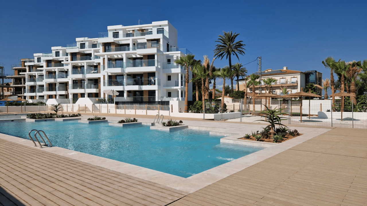 New appartments in Playa del Estanyó, Denia, Costa Blanca.
