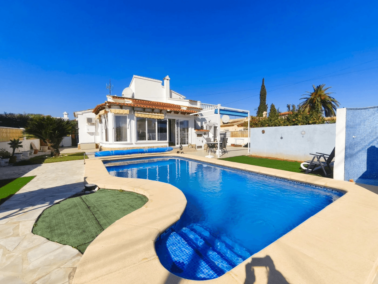 Villa avec 4 chambres, piscine, appartement d'invités, Els Poblets