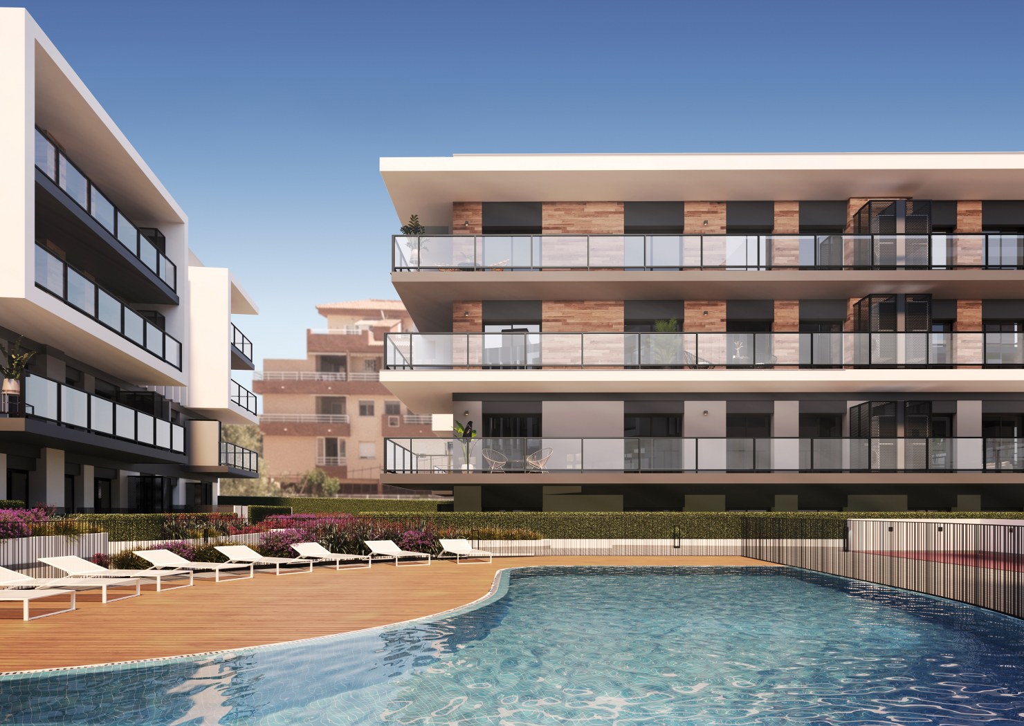 Apartamento nuevo con piscina, 3 dormitorios, Javea