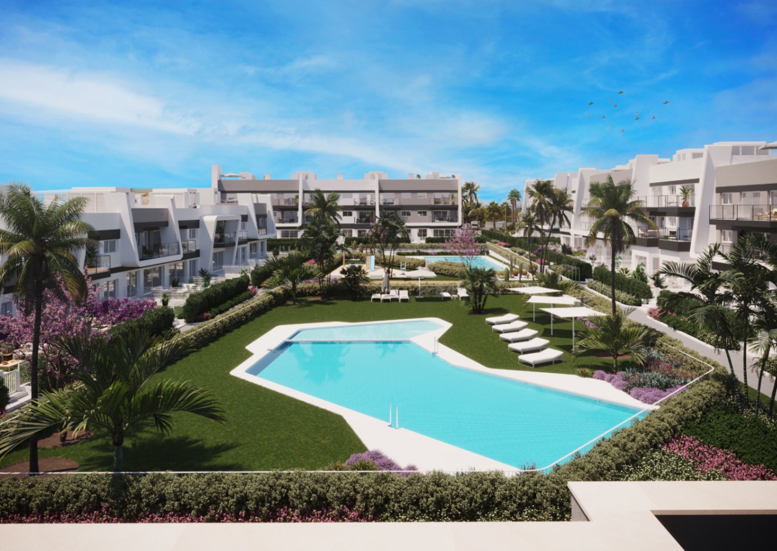New appartments with pool, 2 - 3 bedrooms, Santa Pola Alicante